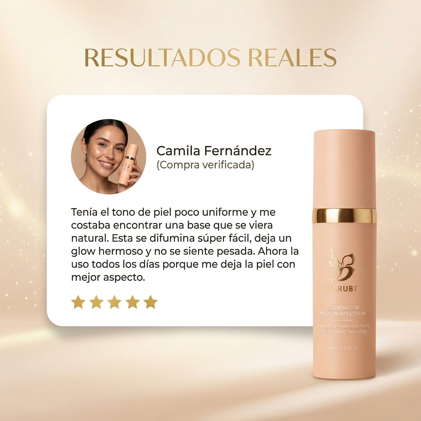BARUBT - Base 4 en 1 - Se adapta a tu piel